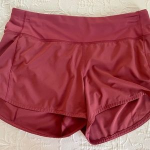 Lululemon Speed Up Mid-Rise Lined Short 4" SIZE 8